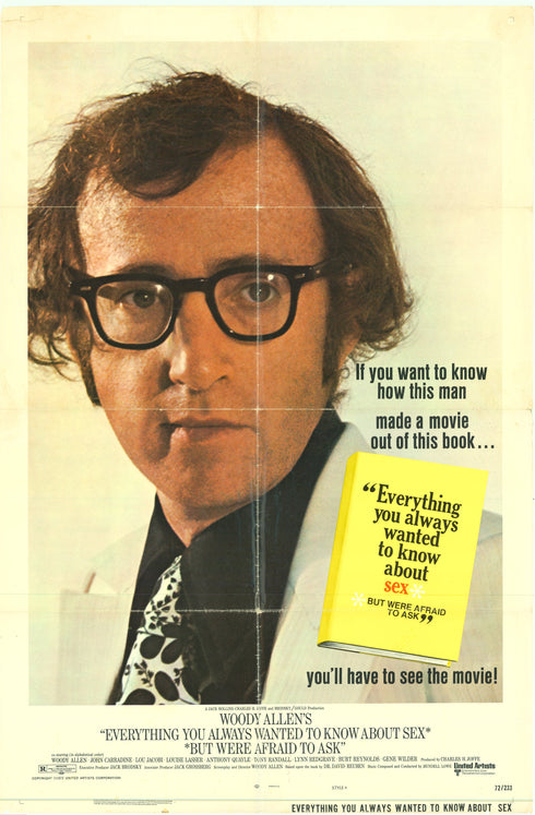 everything you always wanted to know about sex 1972 style a one sheet poster folded